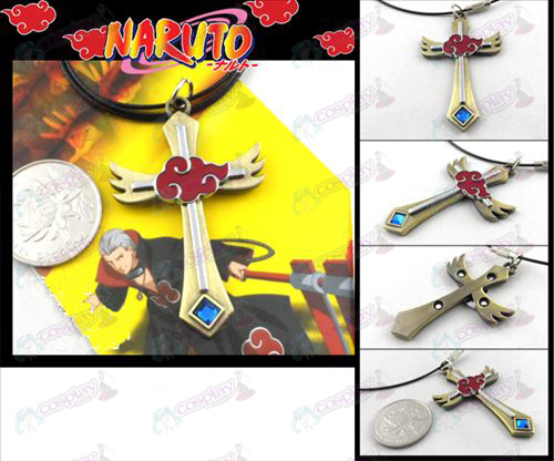 Naruto Red Cloud colar de bronze