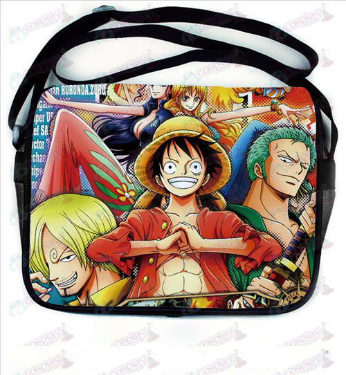 One Piece acessórios coloridos couro satchel 694