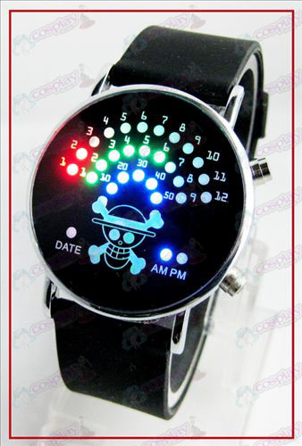 Coloridos coreano ventilador relógios LED - One Piece Acessórios