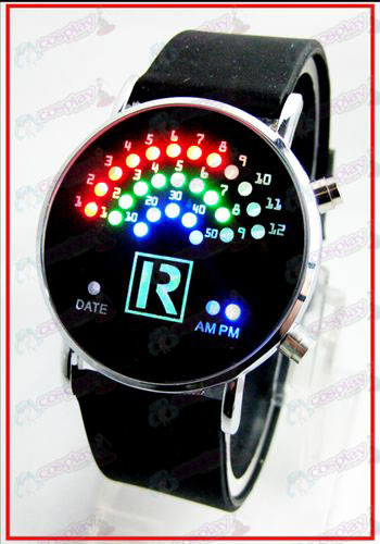 Coloridos coreano ventilador relógios LED - The Prince of Tennis Acessórios