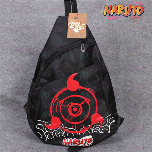 Naruto write rodada olhos oxford logotipo triângulo bolsas