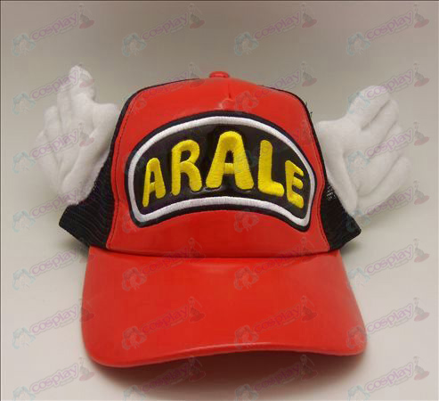 D Ala Lei chapéu (vermelho - preto)