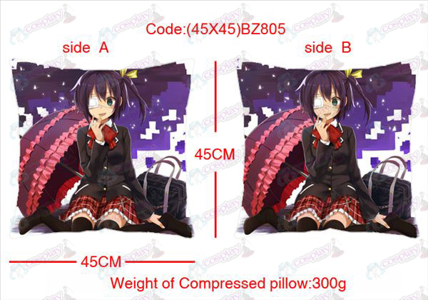 (45X45) BZ805-in doença nos dois lados também adoro travesseiro quadrado anime