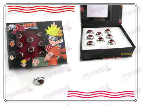 Naruto Xiao Organização caixa (vazio) palavras anel