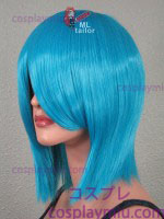 15 "peruca de Cosplay azul da reta