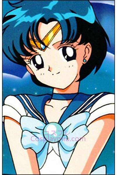 Sailor Moon Mizuno Ami Sailor Mercury Curto Peruca Cosplay