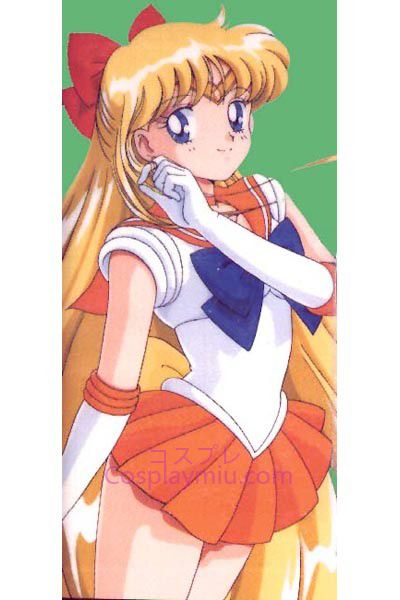 Sailor Moon Minako Aino Sailor Venus Peruca Cosplay