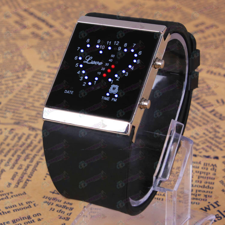 Reborn! Amo acessórios Vongola logotipo Black Watch LED