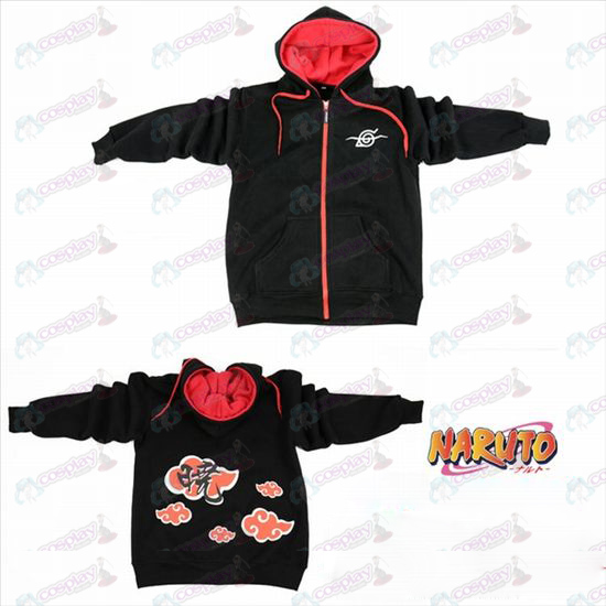 Naruto rebelde urso preto logotipo zipper moletom com capuz camisola