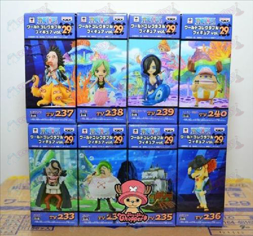 76 em nome de oito One Piece acessórios da boneca (box)