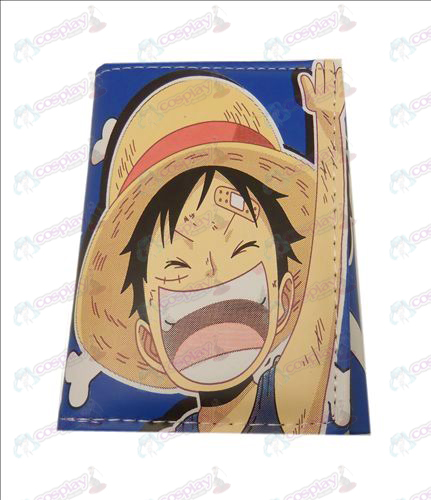 One Piece Acessórios dobra carteira de couro