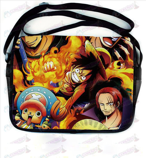 One Piece acessórios coloridos couro satchel 695