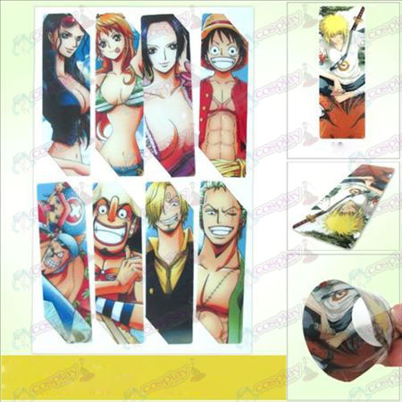 SQ013-One Piece acessórios grandes do anime Bookmarks (versão 5 do preço)