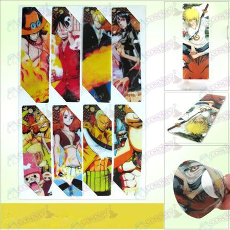 SQ012-One Piece acessórios grandes do anime Bookmarks (versão 5 do preço)
