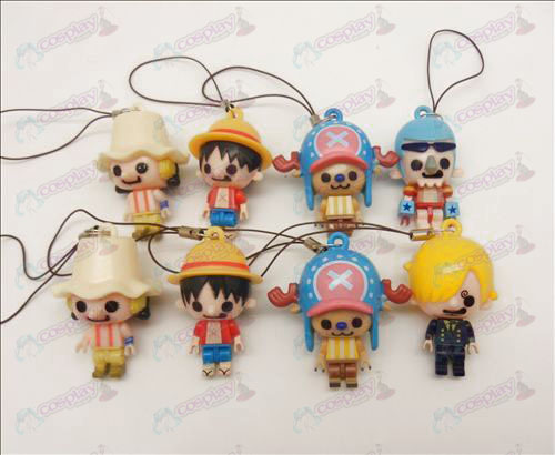 8 modelos One Piece acessórios da boneca móvel Correia (Frankie) móvel