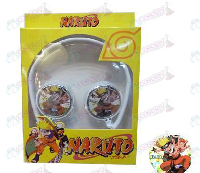 Fone de ouvido estéreo pode ser dobrado Naruto comutação um fone de ouvido