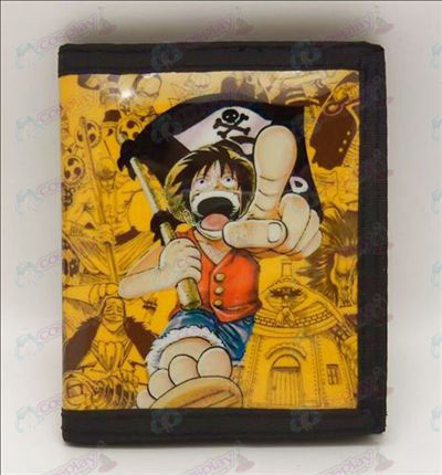 PVCOne peças acessórios Luffy carteira (bandeira de pirata)