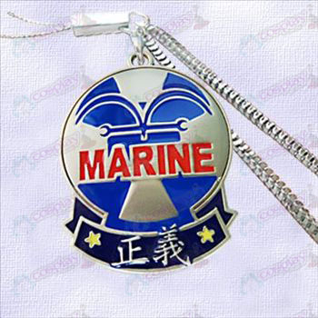 One Piece emblema Acessórios-Navy da cadeia de máquina de Justiça
