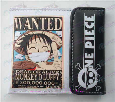 One Piece Acessórios Luffy pressão carteira (Jane)