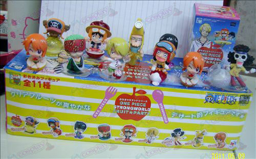 10 Fruit Partido One Piece acessórios da boneca