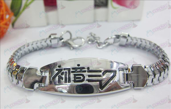 New Hatsune gotejamento pulseira logotipo