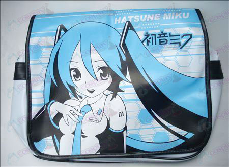Hatsune mochila de couro