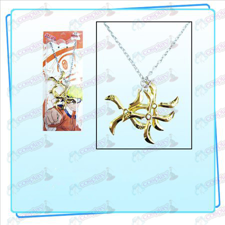 Naruto dardos três carregado Necklace (Gold)