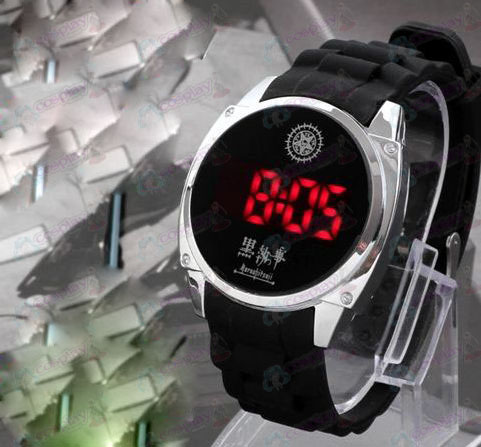 Black Butler logotipo Compact Acessórios LED relógio da tela de toque