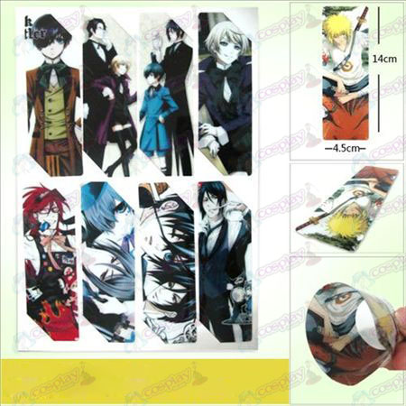 SQ016-Black Butler acessórios grandes do anime Bookmarks (versão 5 do preço)