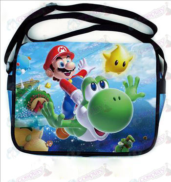 Super Mario Bros Acessórios coloridos couro satchel 541