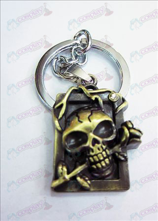 Death Note Acessórios festa licenciamento dimensional crânio tiara de diamante anel chave (bronze)