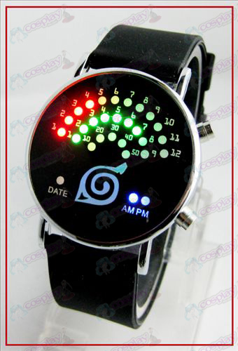 Coloridos Fan coreana relógios LED - konoha