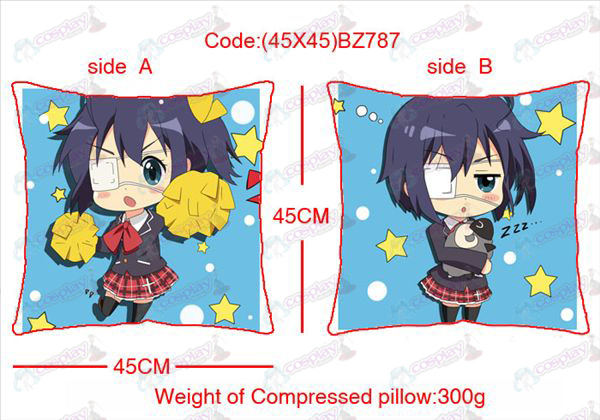 (45X45) BZ787-in doença nos dois lados também adoro travesseiro quadrado anime