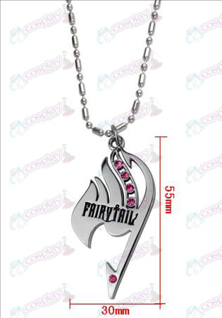 Fairy Tail com colar de diamante (diamante rosa)