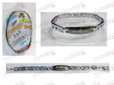 Fairy Tail Acessórios de aço inoxidável pulseira de diamantes