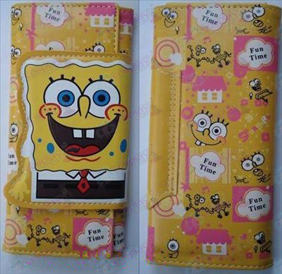 SpongeBob SquarePants Acessórios cor longo carteira (seção B 2)