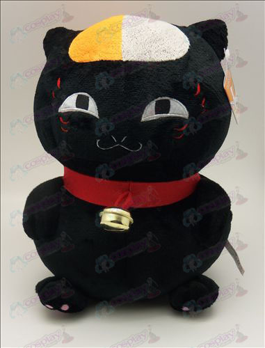 Livro de Amigos de Natsume Acessórios sentado gato de pelúcia (preto) 31 centímetros