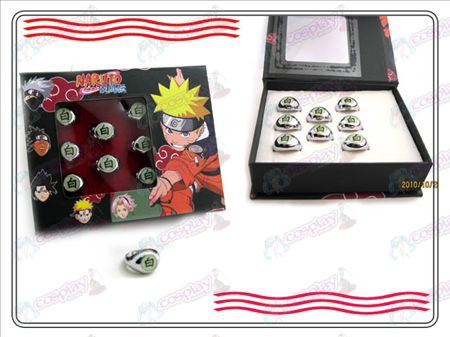 Naruto Xiao Organização box (branco) Anel Palavra