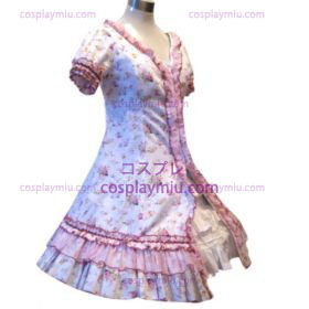 Jardim-de-rosa do estilo quebrado Flower Dress Cosplay Lolita