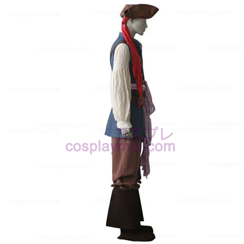 Piratas do Caribe Capitão Jack Sparrow Cosplay