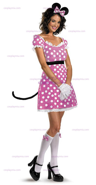 Disney Clubhouse Rosa Minnie traje adulto Rato