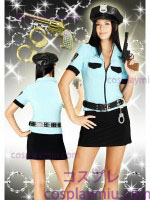 Sexy Miama Nylon Esmalte Lady Polícia Costume