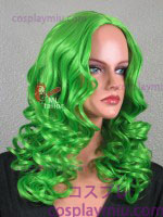20 "Ecto Verde Curly Cosplay peruca Midpart