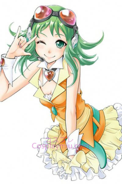 Vocaloid Gumi Verde Peruca Cosplay