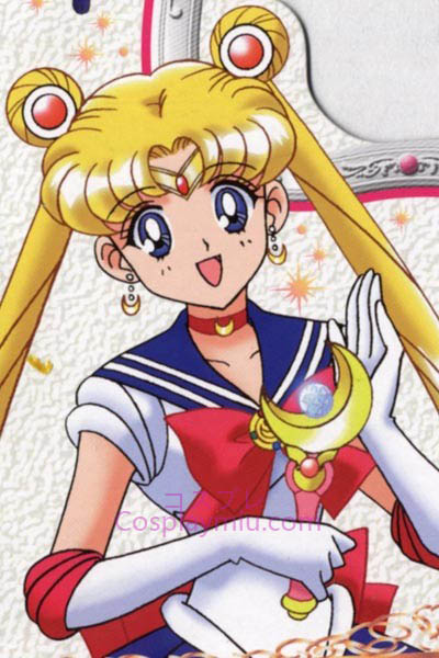 Sailor Moon Tsukino Usagi longa peruca de Cosplay