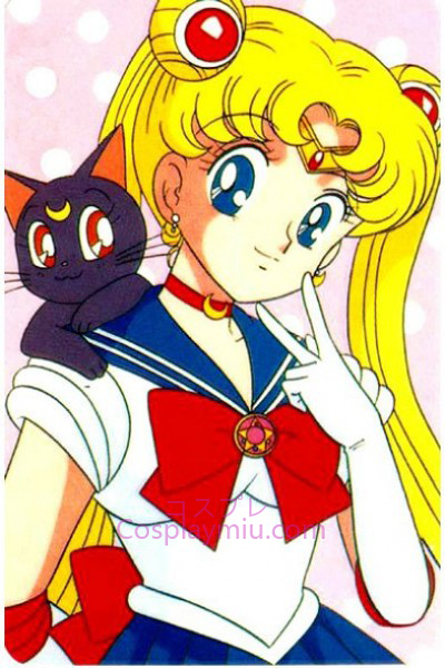 Clássico Sailor Moon Tsukino Usagi Cosplay Peruca